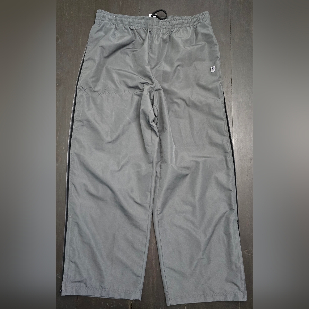 Vintage Old Navy Pants Size Large Gray Windbreaker Baggy Track Parachute Y2K